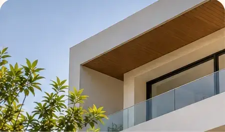 Modern residential property with balcony
